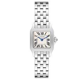 Cartier Santos Demoiselle Silver Dial Steel Ladies Watch