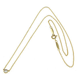 TIFFANY & Co 18k Yellow Gold Diamond Necklace LXKG-619