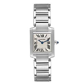 Cartier Tank Francaise Small Silver Dial Steel Ladies Watch