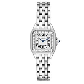 Cartier Panthere Small Steel Diamond Bezel Ladies Watch
