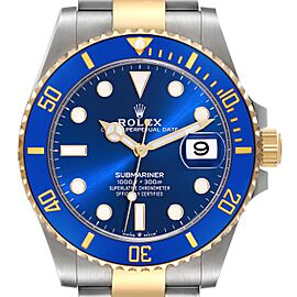 Rolex Submariner 41 Steel Yellow Gold Blue Dial Mens Watch