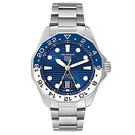 Tag Heuer Aquaracer Professional GMT Blue Dial Steel Mens Watch