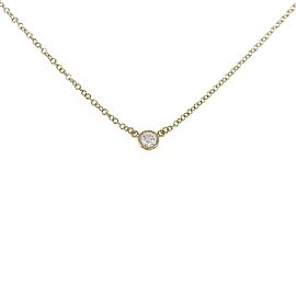 TIFFANY & Co 18K Yellow Gold Diamond Necklace E0203