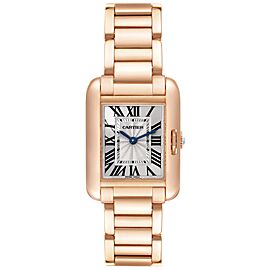 Cartier Tank Anglaise Small Silver Dial Rose Gold Ladies Watch