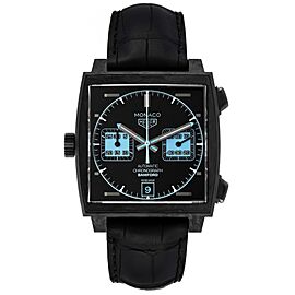 Tag Heuer Monaco Limited Edition Black Dial Carbon Mens Watch