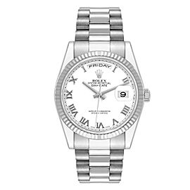 Rolex President Day-Date White Gold Mens Watch