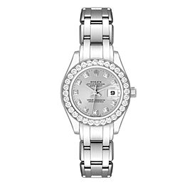 Rolex Pearlmaster Masterpiece White Gold Diamond Ladies Watch