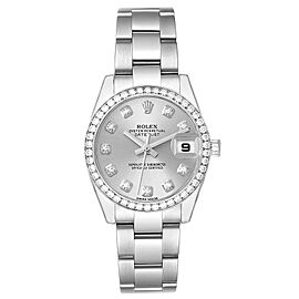 Rolex Datejust 26 Steel White Gold Diamond Ladies Watch