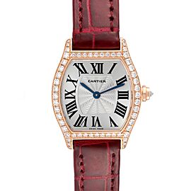 Cartier Tortue Rose Gold Diamond Ladies Watch