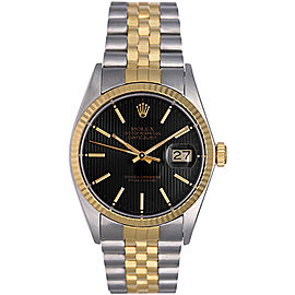Rolex Datejust 16013 Stainless Steel and 18K Yellow Gold 36mm Mens Watch