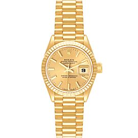 Rolex President Yellow Gold Champagne Dial Ladies Watch