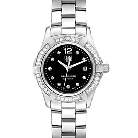 TAG Heuer Aquaracer Black Dial Diamond Steel Ladies Watch