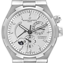 Vacheron Constantin Overseas Dual Time Silver Dial Mens Watch