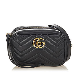 GG Marmont Leather Crossbody Bag