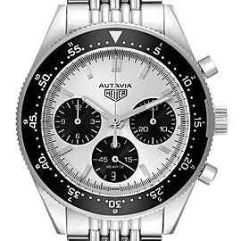 Tag Heuer Autavia Heritage LE Silver Dial Steel Mens Watch