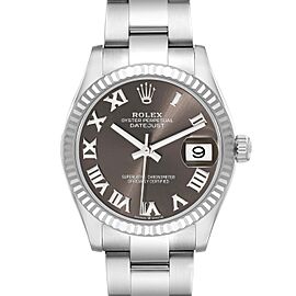 Rolex Datejust Midsize Steel White Gold Slate Dial Ladies Watch