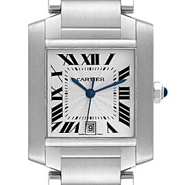Cartier Tank Francaise Large Automatic Steel Mens Watch