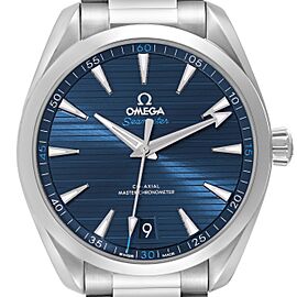 Omega Seamaster Aqua Terra Blue Dial Steel Mens Watch