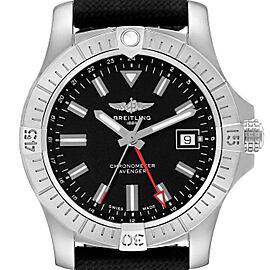 Breitling Chronomat GMT Black Dial Steel Mens Watch
