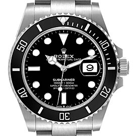 Rolex Submariner Black Dial Ceramic Bezel Steel Mens Watch