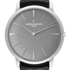 Vacheron Constantin Patrimony Grand Taille Grey Dial Platinum Watch