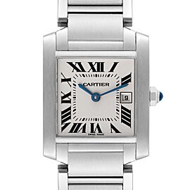 Cartier Tank Francaise Midsize Silver Dial Steel Ladies Watch