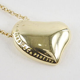 Tiffany & Co 18K Yellow Gold Elsa Peretti Full heart Necklace