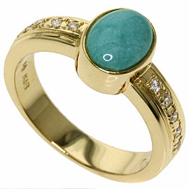 TASAKI 18k Yellow Gold Turquoise Ring LXGQJ-1007