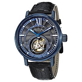 Stuhrling Imperium Tourbillon 396.33XX6 Stainless Steel & Leather 45mm Watch