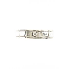 TIFFANY & Co 950 Platinum Double mill grain Ring LXGYMK-897