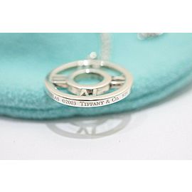 TIFFANY & Co Sterling Silver Atlas Round Necklace LXGoods-261