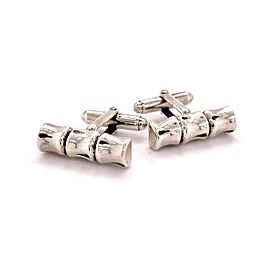Tiffany & Co Estate Sterling Silver Bamboo Style Cufflinks 10.52 Grams TIF193