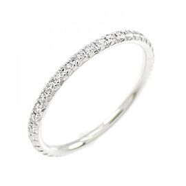 TIFFANY & Co Metro 18k White Gold Diamond US4.75 Ring