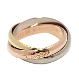 CARTIER Tri-Color Gold Ring US 7.25 SKYJN-182