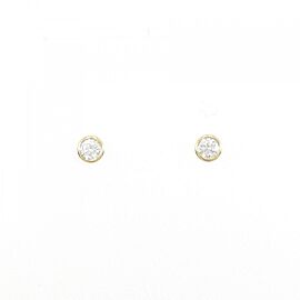 TIFFANY & Co 18K Yellow Gold Diamond Earrings E0003