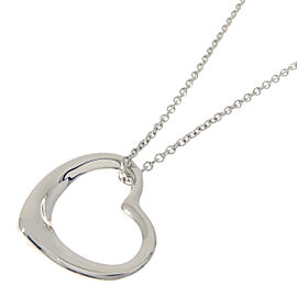 TIFFANY & Co 925 Silver Open heart Necklace QJLXG-2419