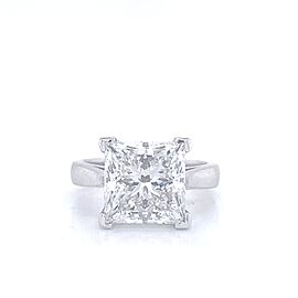 3 Carat Princess Cut Lab Grown Diamond Engagement Ring IGI Certified Solitaire