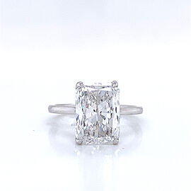 4 Carat Cushion Cut Lab Grown Diamond Engagement Ring Solitaire IGI Certified