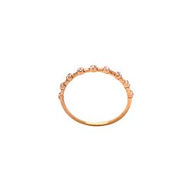 18k Rose Gold and .14ct Diamond Ring