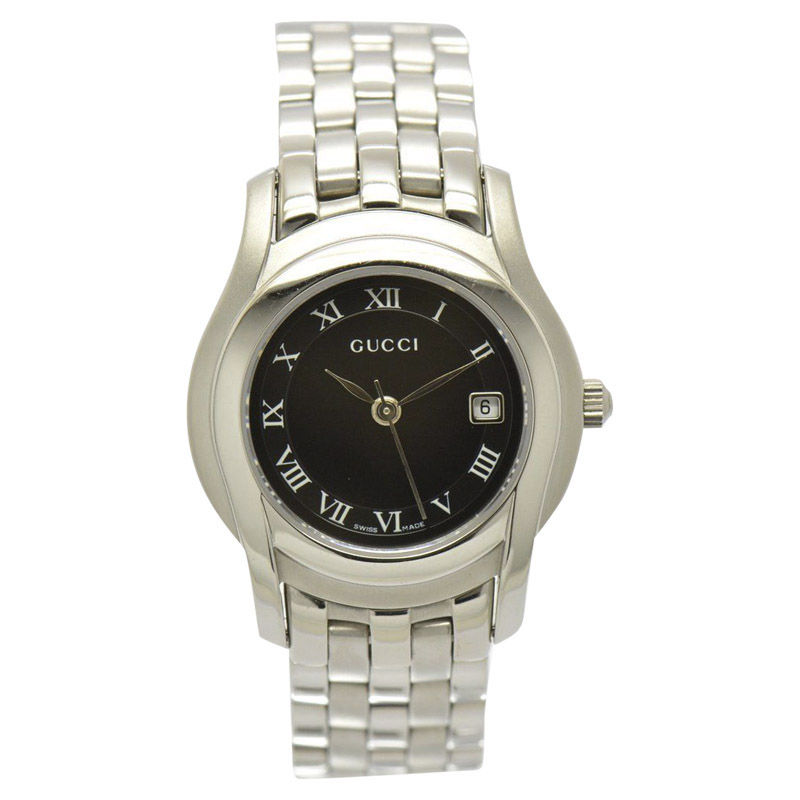 Gucci 5500L Date Stainless Steel 27mm 