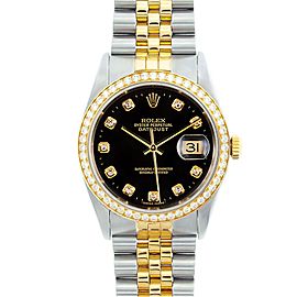 Rolex Datejust 16013 18K Yellow Gold & Stainless Steel 36mm Mens Watch