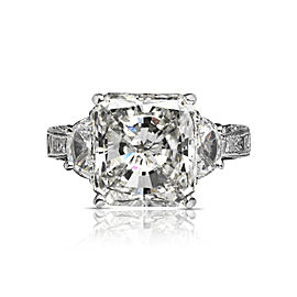7 CARAT RADIANT CUT H COLOR VS2 CLARITY DIAMOND ENGAGEMENT RING 18K WHITE GOLD GIA CERTIFIED 5 CT H VS2 BY MIKE NEKTA