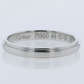 CARTIER 950 Platinum Damour Wedding Ring LXGBKT-156