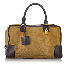 Loewe Amazona Suede Leather Handbag