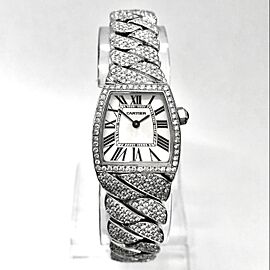 CARTIER LA DONA Quartz 28mm Steel 3.05TCW Diamond Watch