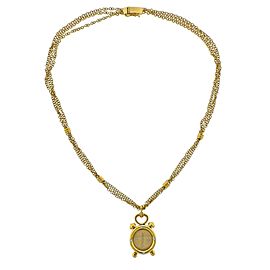 Etoile Gold Diamond Watch Pendant Necklace