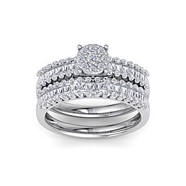 GLAM ® Bridal set in 18K gold with white diamonds of 1.01 ct in weight