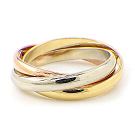 Cartier Tri-Color Gold Trinity 6 US Ring B0292