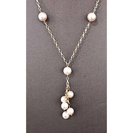 Large Akoya Pearl Tincup Necklace 9.5-8 mm 18" 14k Gold Certified $2,595 721469