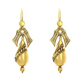 Victorian 18 Karat Yellow Gold Earrings